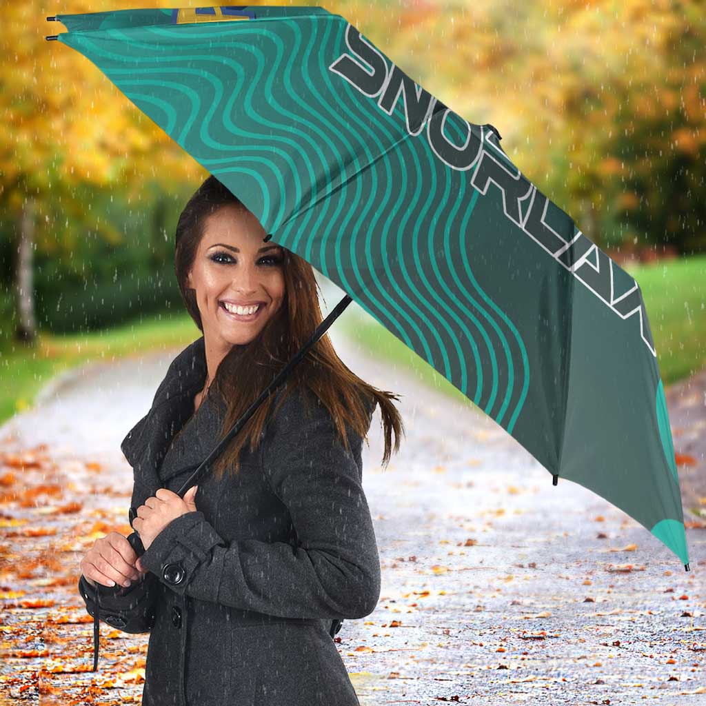 Snorlax Poké Umbrella Chill Mint Cartoon Bubble Style
