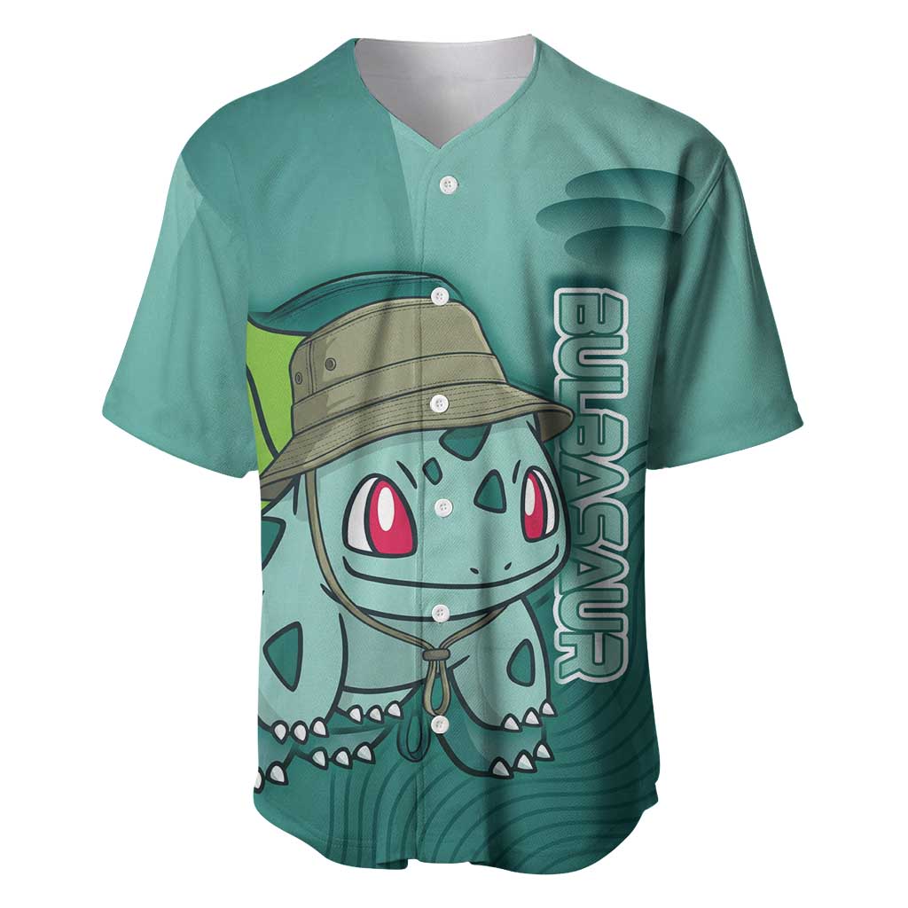 Bulbasaur Poké Baseball Jersey Explorer Jungle Chibi Style