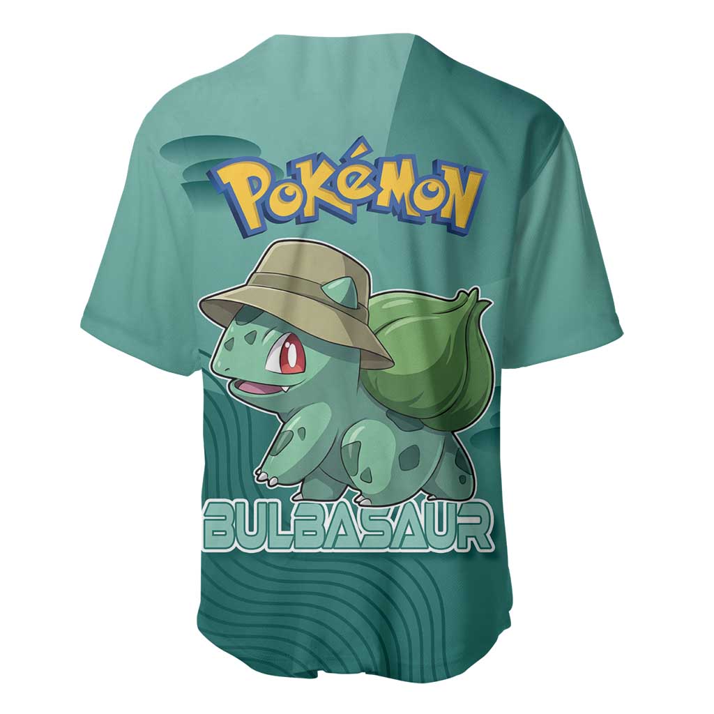 Bulbasaur Poké Baseball Jersey Explorer Jungle Chibi Style