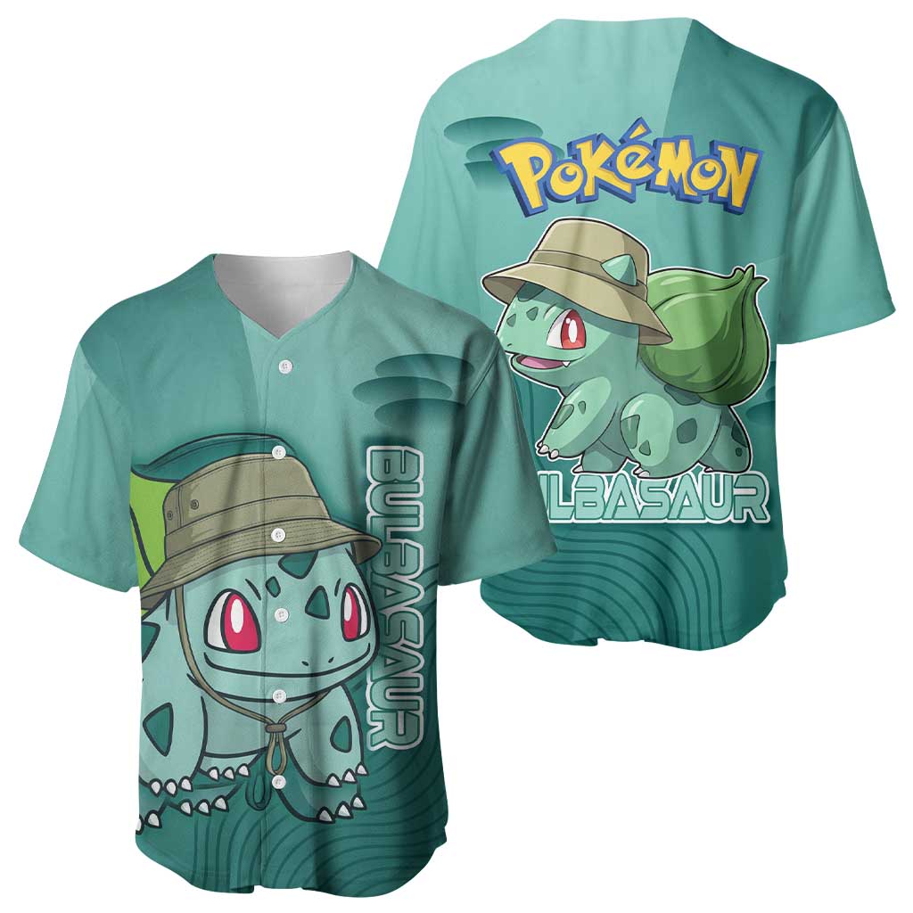 Bulbasaur Poké Baseball Jersey Explorer Jungle Chibi Style