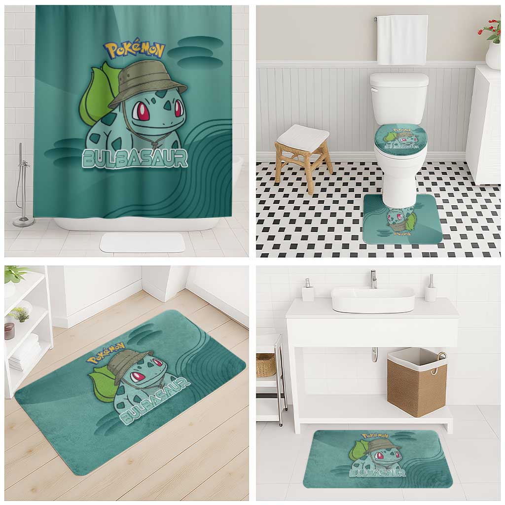 Bulbasaur Poké Bathroom Set Explorer Jungle Chibi Style