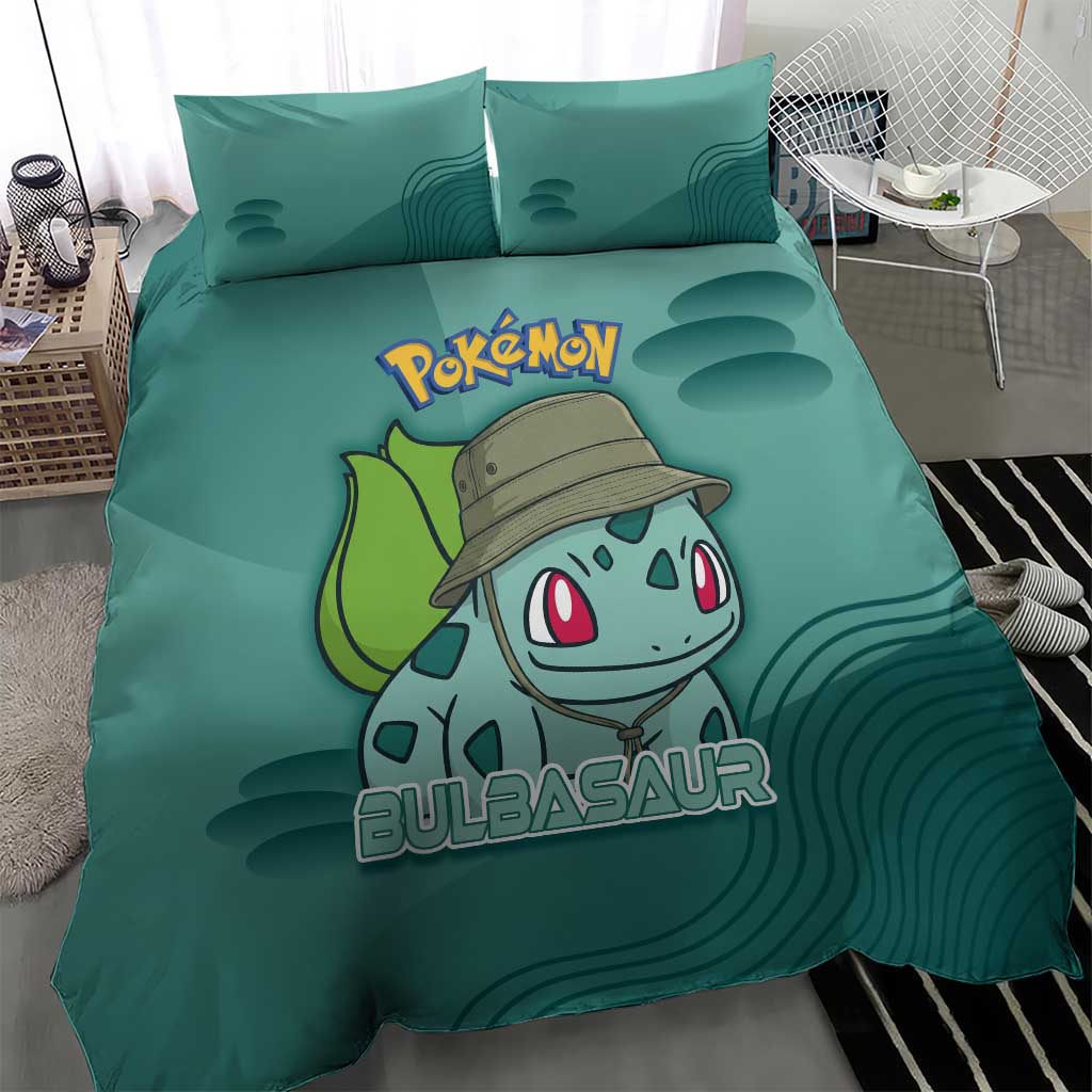 Bulbasaur Poké Bedding Set Explorer Jungle Chibi Style