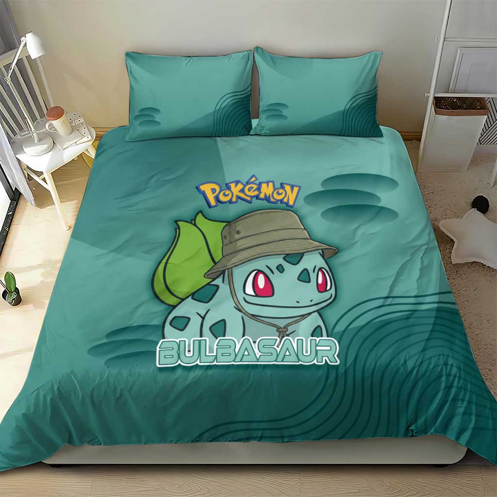 Bulbasaur Poké Bedding Set Explorer Jungle Chibi Style