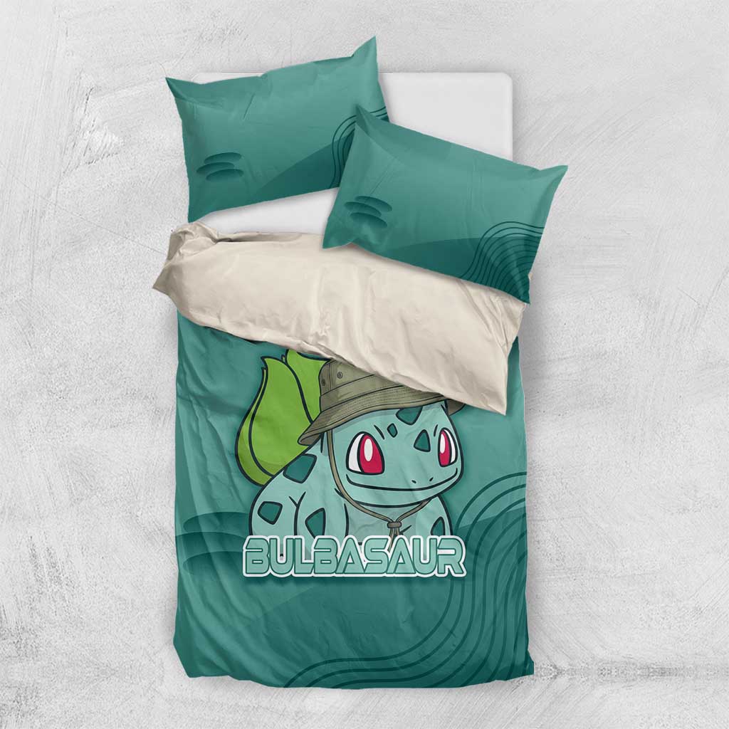 Bulbasaur Poké Bedding Set Explorer Jungle Chibi Style