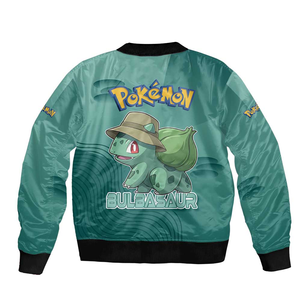 Bulbasaur Poké Bomber Jacket Explorer Jungle Chibi Style