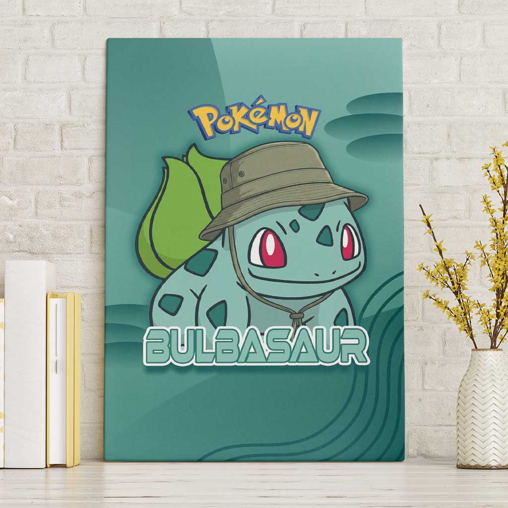 Bulbasaur Poké Canvas Wall Art Explorer Jungle Chibi Style