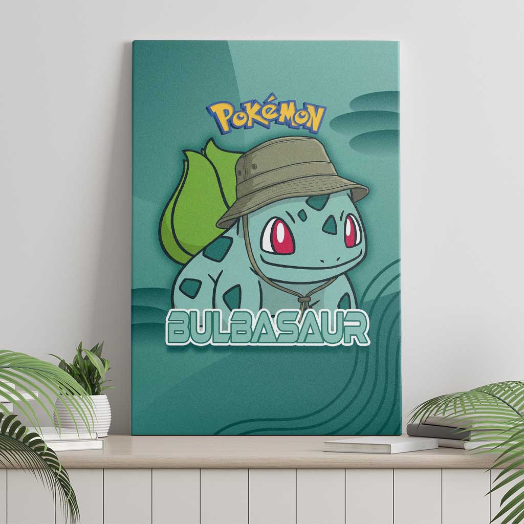 Bulbasaur Poké Canvas Wall Art Explorer Jungle Chibi Style
