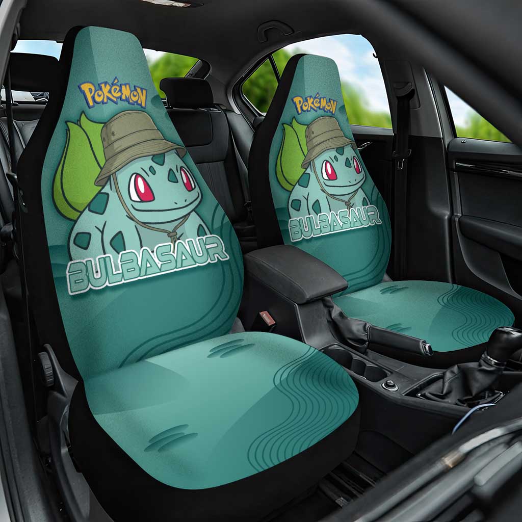 Bulbasaur Poké Car Seat Cover Explorer Jungle Chibi Style