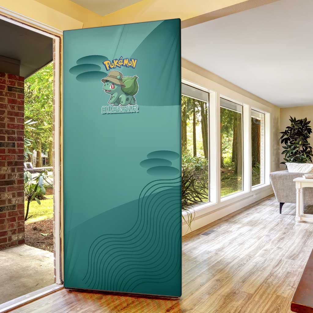 Bulbasaur Poké Door Cover Explorer Jungle Chibi Style
