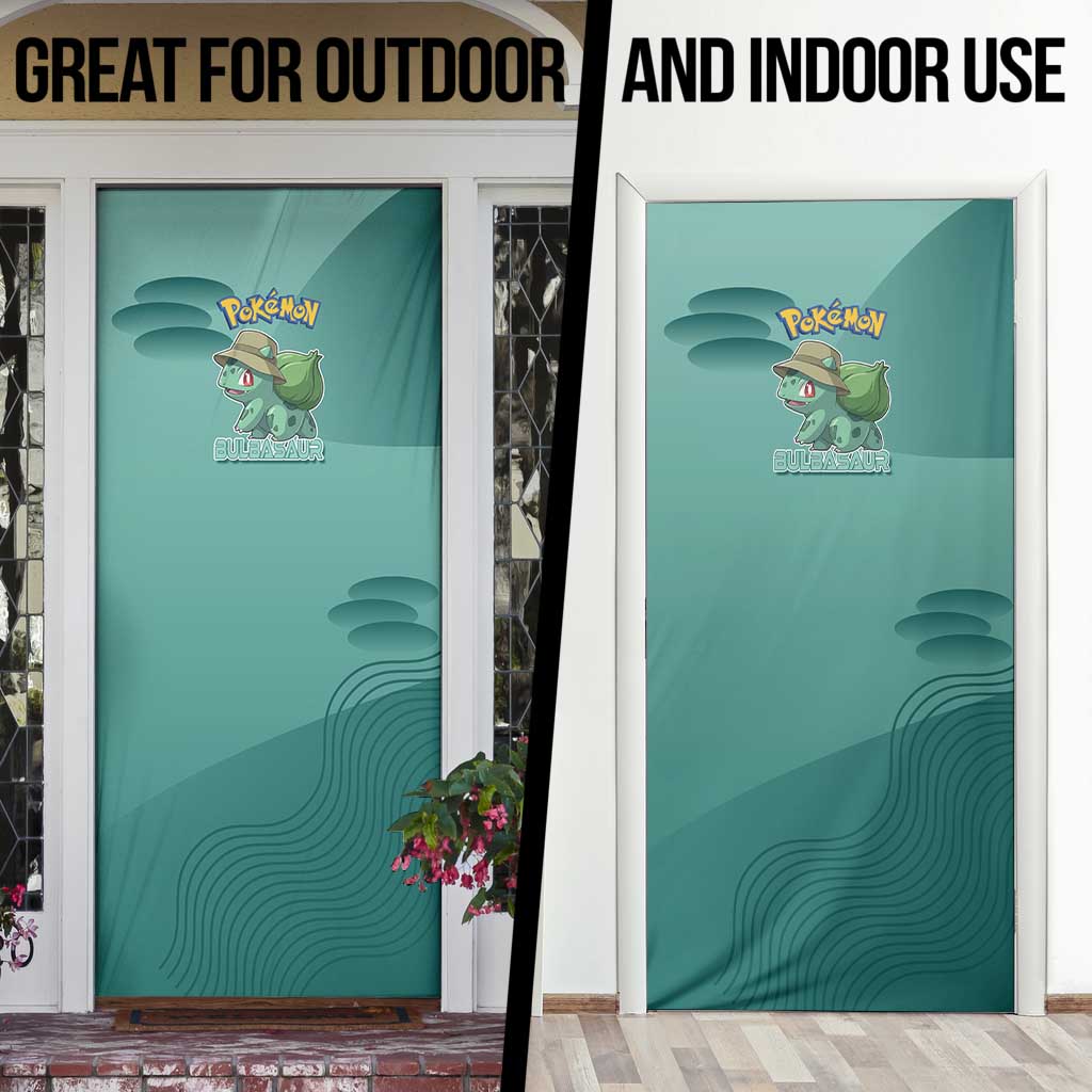 Bulbasaur Poké Door Cover Explorer Jungle Chibi Style