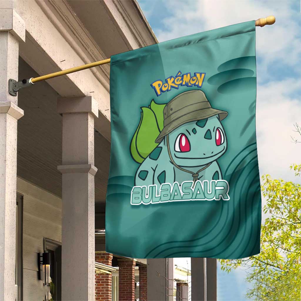 Bulbasaur Poké Garden Flag Explorer Jungle Chibi Style