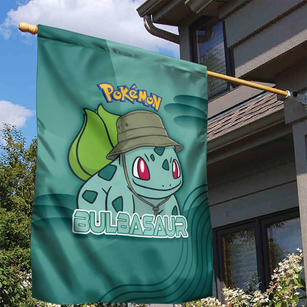 Bulbasaur Poké Garden Flag Explorer Jungle Chibi Style