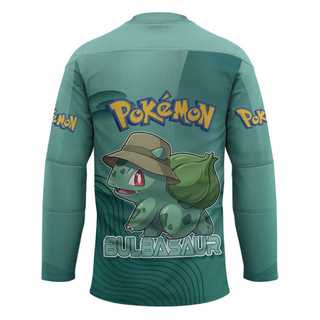 Bulbasaur Poké Hockey Jersey Explorer Jungle Chibi Style