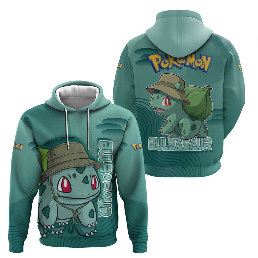 Bulbasaur Poké Hoodie Explorer Jungle Chibi Style