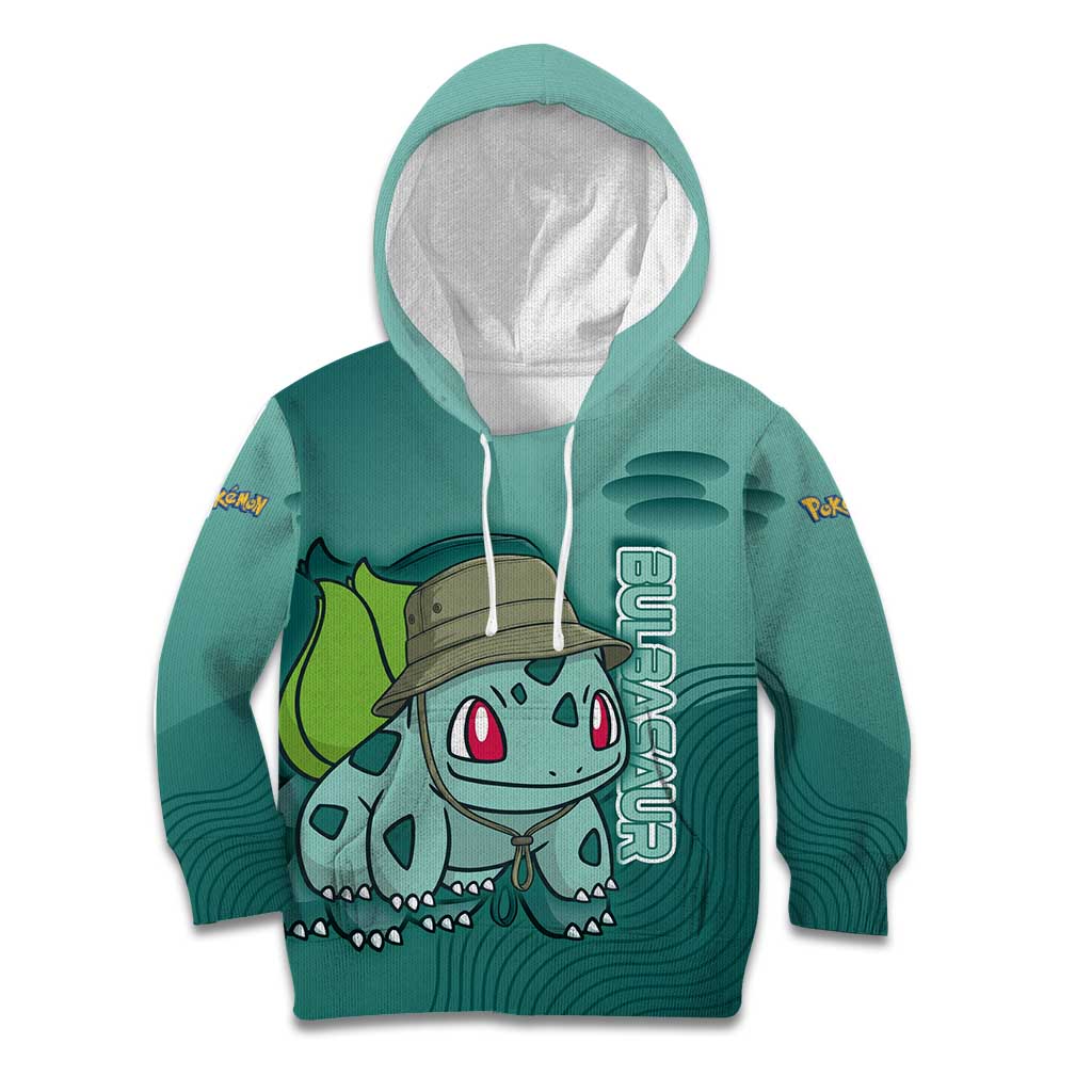 Bulbasaur Poké Kid Hoodie Explorer Jungle Chibi Style
