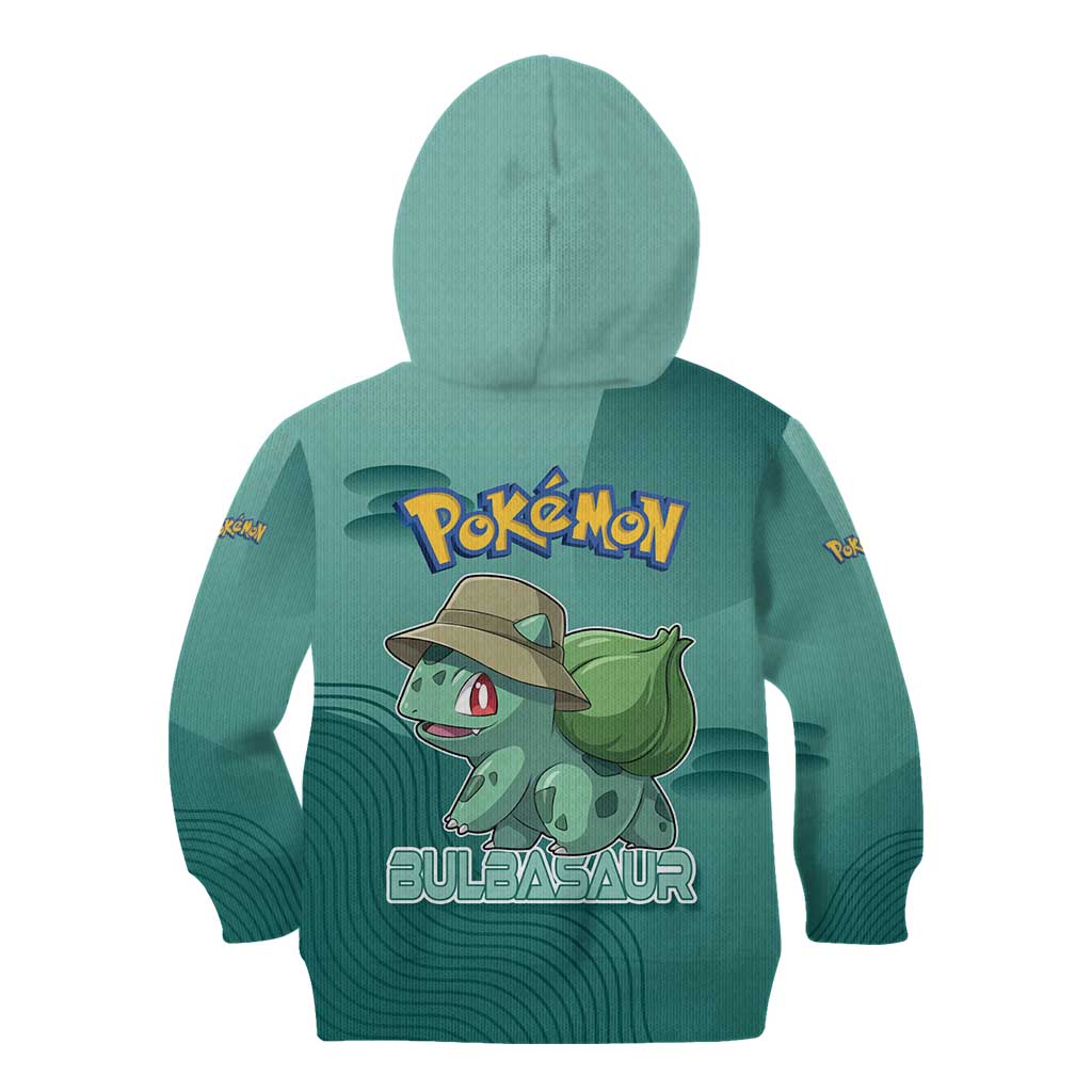 Bulbasaur Poké Kid Hoodie Explorer Jungle Chibi Style
