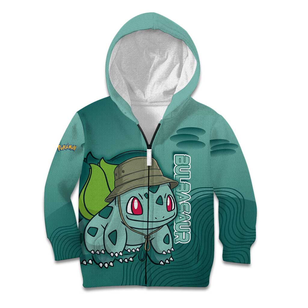 Bulbasaur Poké Kid Hoodie Explorer Jungle Chibi Style