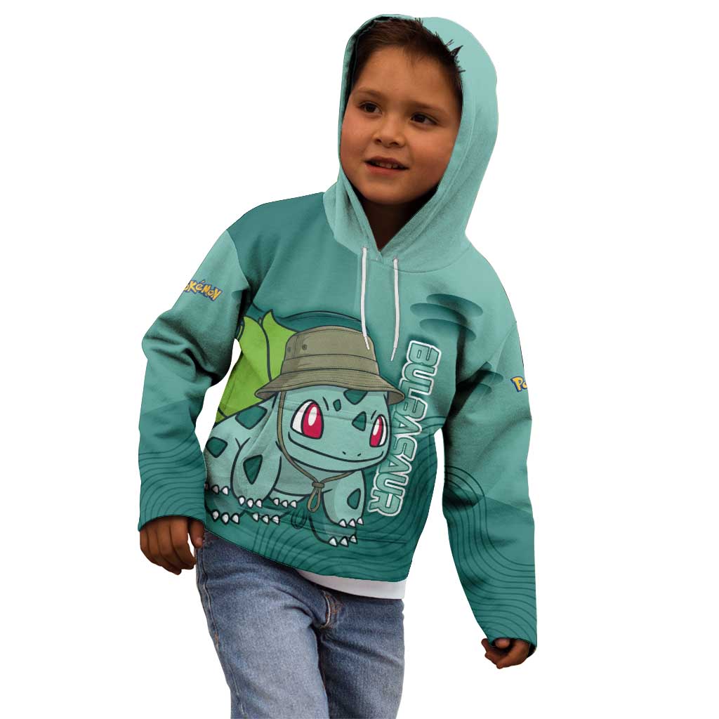 Bulbasaur Poké Kid Hoodie Explorer Jungle Chibi Style
