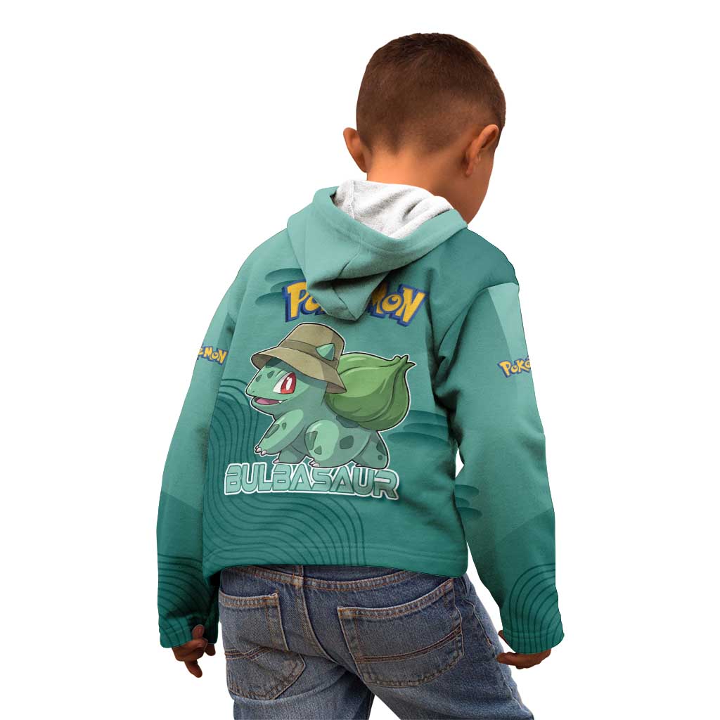 Bulbasaur Poké Kid Hoodie Explorer Jungle Chibi Style