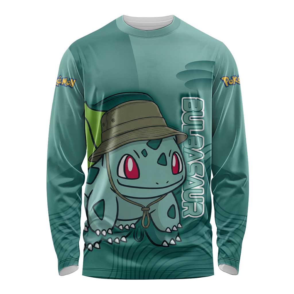 Bulbasaur Poké Long Sleeve Shirt Explorer Jungle Chibi Style