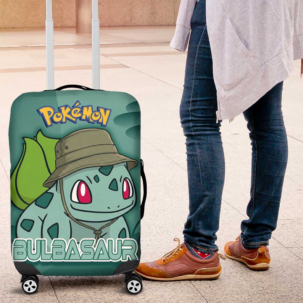 Bulbasaur Poké Luggage Cover Explorer Jungle Chibi Style