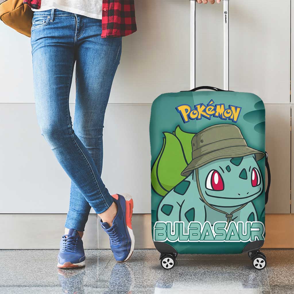 Bulbasaur Poké Luggage Cover Explorer Jungle Chibi Style