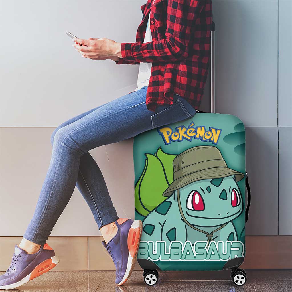 Bulbasaur Poké Luggage Cover Explorer Jungle Chibi Style