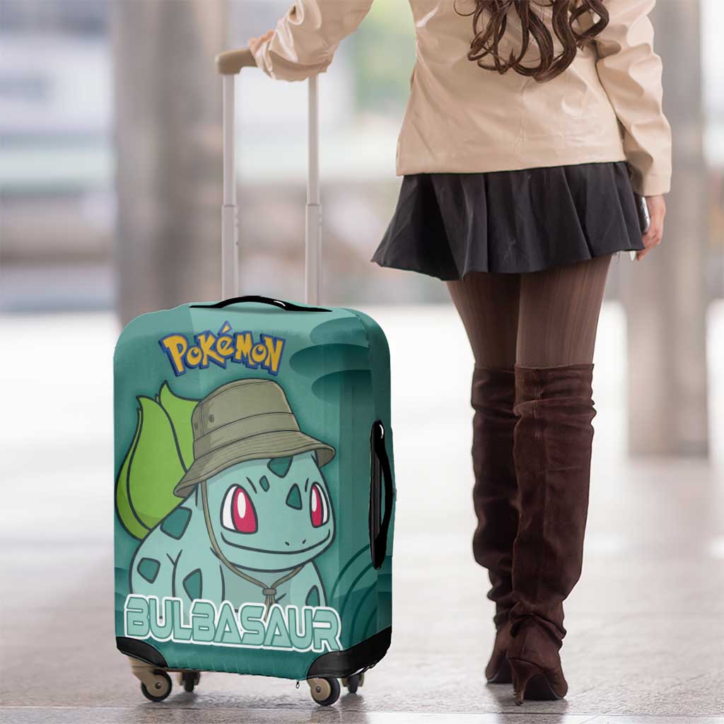 Bulbasaur Poké Luggage Cover Explorer Jungle Chibi Style