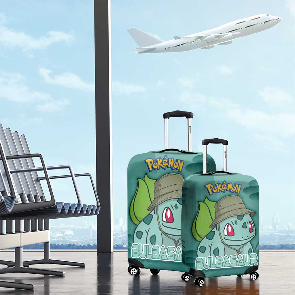 Bulbasaur Poké Luggage Cover Explorer Jungle Chibi Style