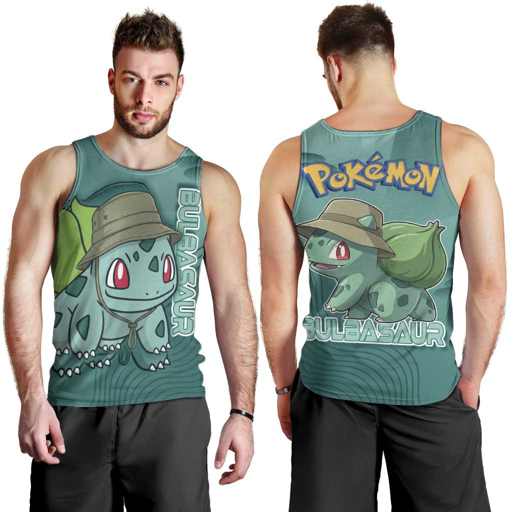 Bulbasaur Poké Men Tank Top Explorer Jungle Chibi Style