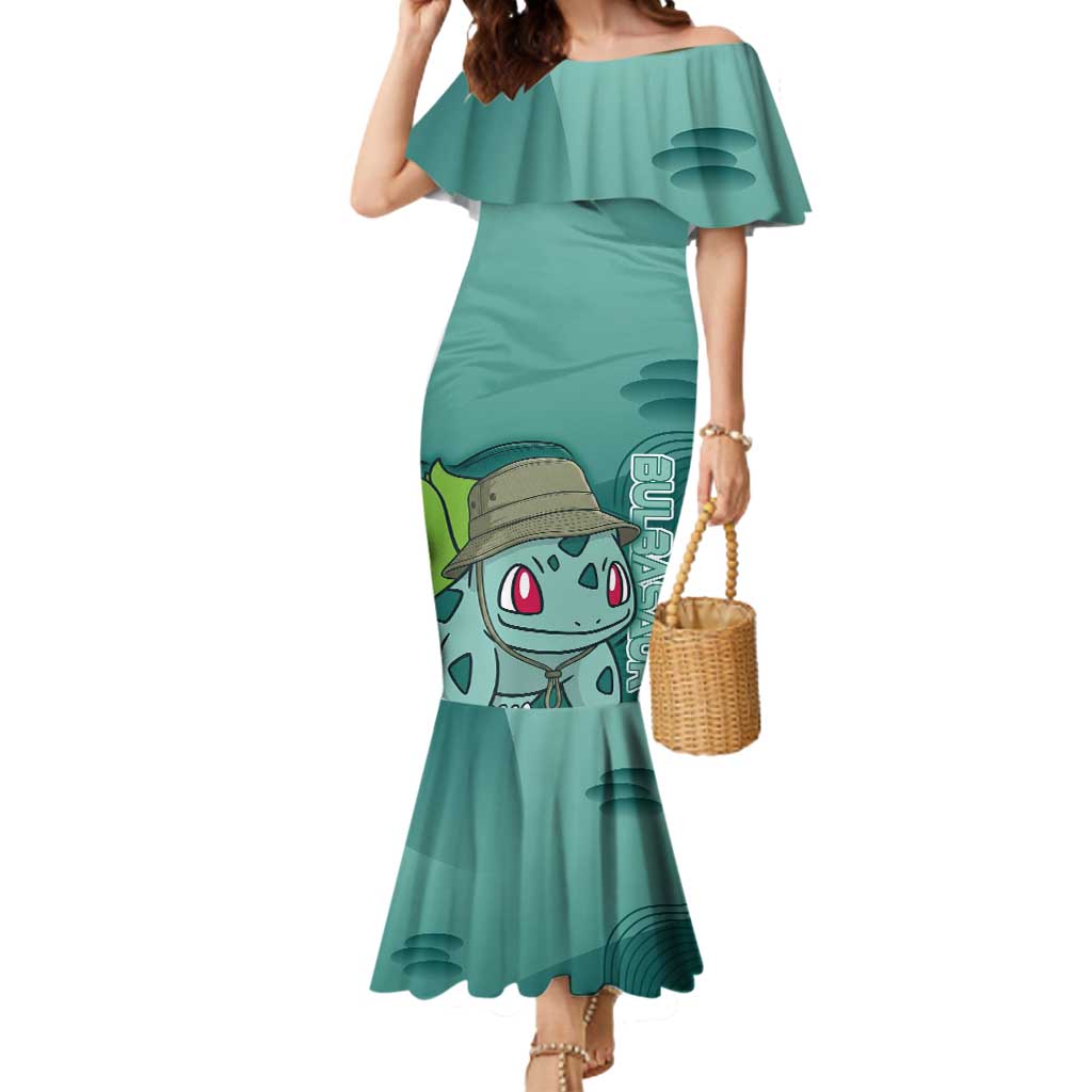 Bulbasaur Poké Mermaid Dress Explorer Jungle Chibi Style