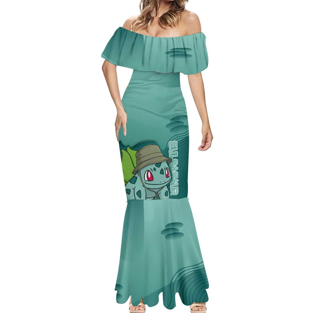 Bulbasaur Poké Mermaid Dress Explorer Jungle Chibi Style