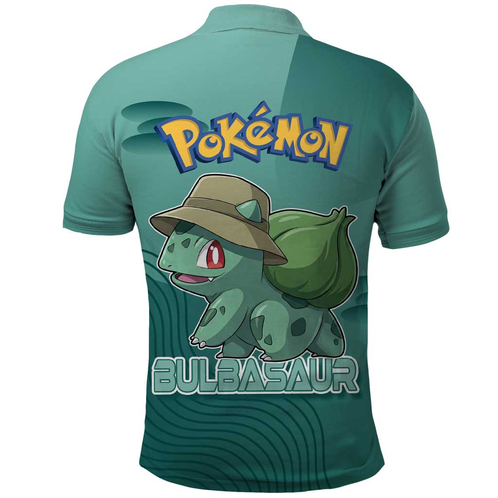 Bulbasaur Poké Polo Shirt Explorer Jungle Chibi Style