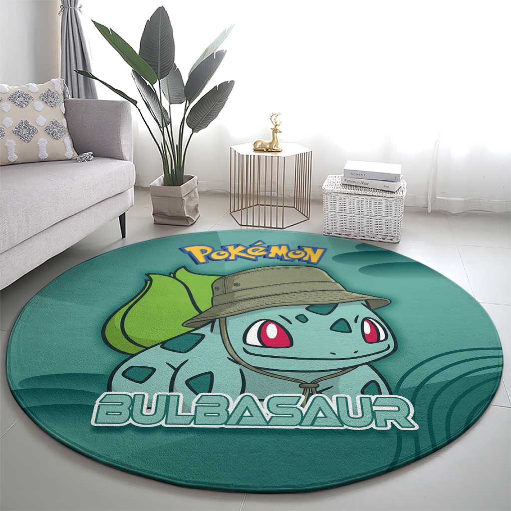 Bulbasaur Poké Round Carpet Explorer Jungle Chibi Style