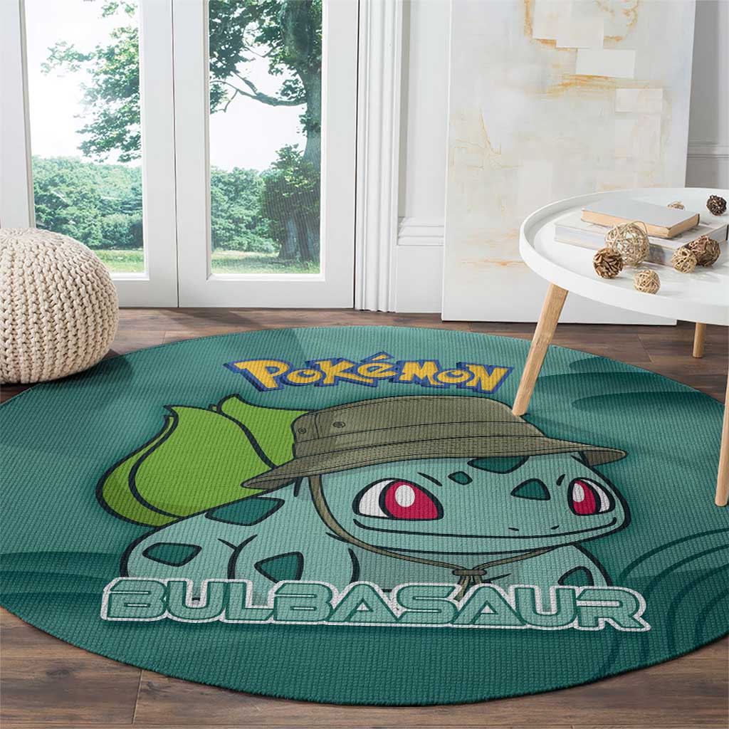 Bulbasaur Poké Round Carpet Explorer Jungle Chibi Style