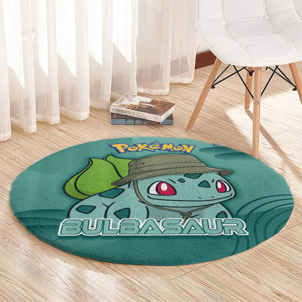 Bulbasaur Poké Round Carpet Explorer Jungle Chibi Style