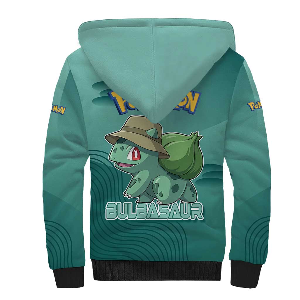 Bulbasaur Poké Sherpa Hoodie Explorer Jungle Chibi Style
