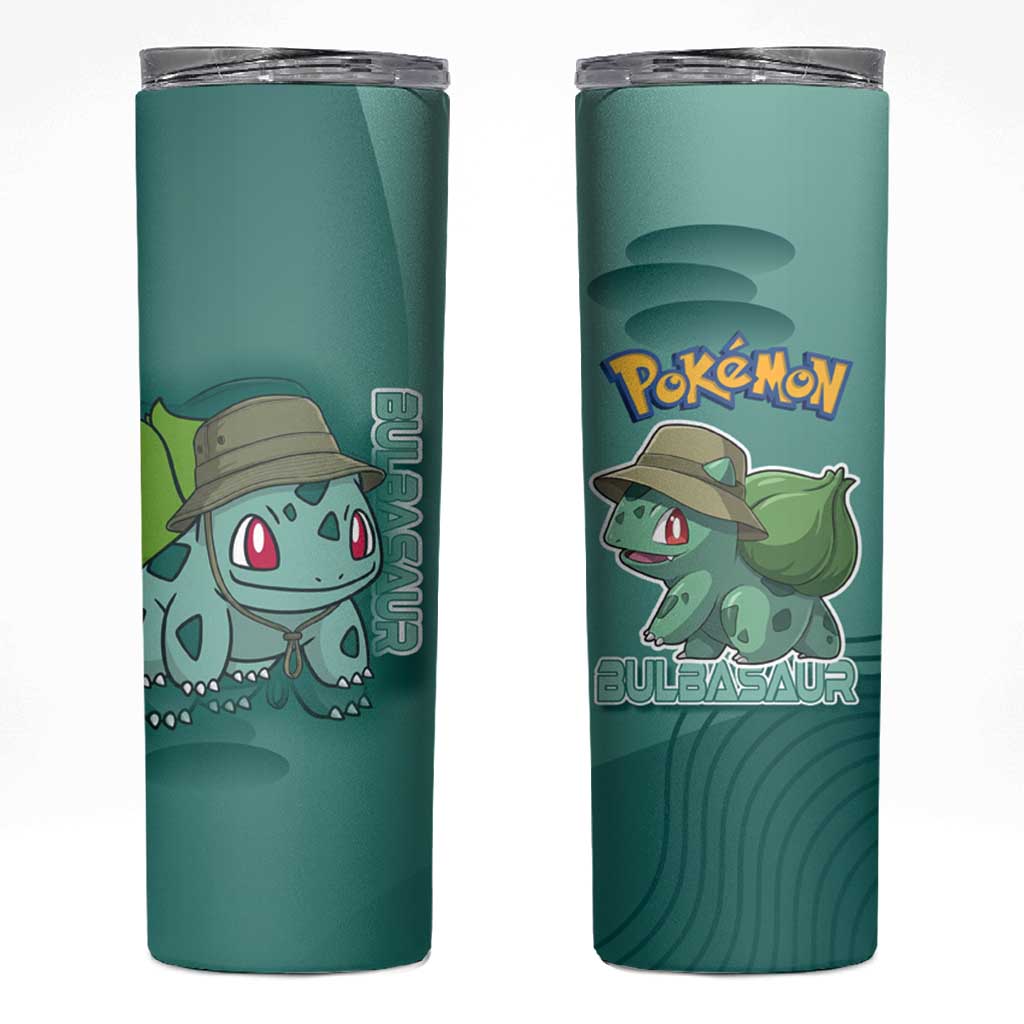 Bulbasaur Poké Skinny Tumbler Explorer Jungle Chibi Style