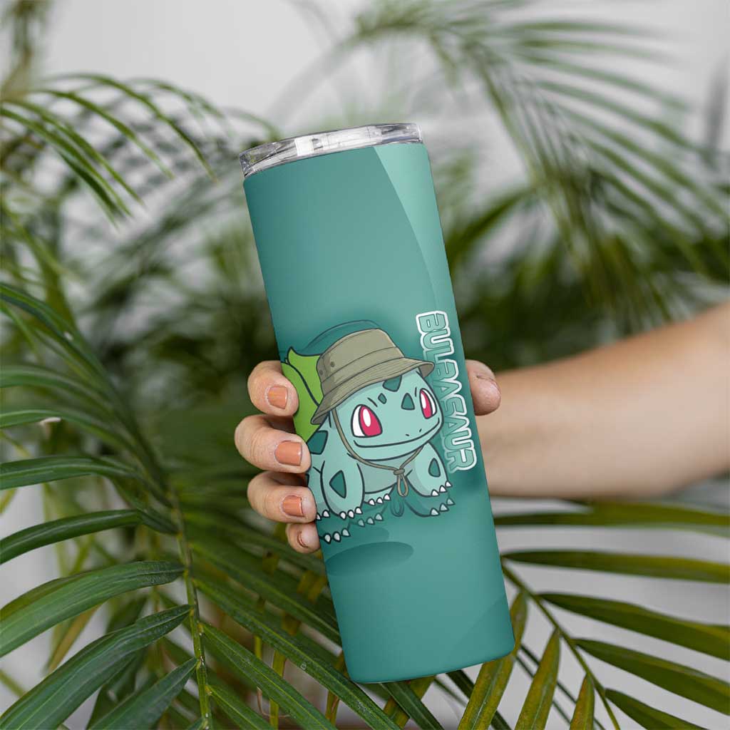Bulbasaur Poké Skinny Tumbler Explorer Jungle Chibi Style