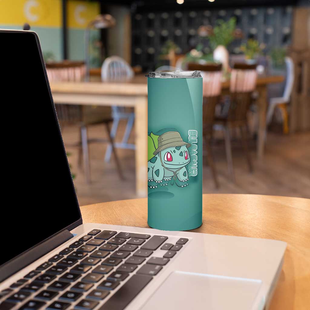 Bulbasaur Poké Skinny Tumbler Explorer Jungle Chibi Style