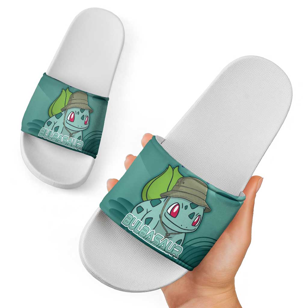 Bulbasaur Poké Slide Sandals Explorer Jungle Chibi Style