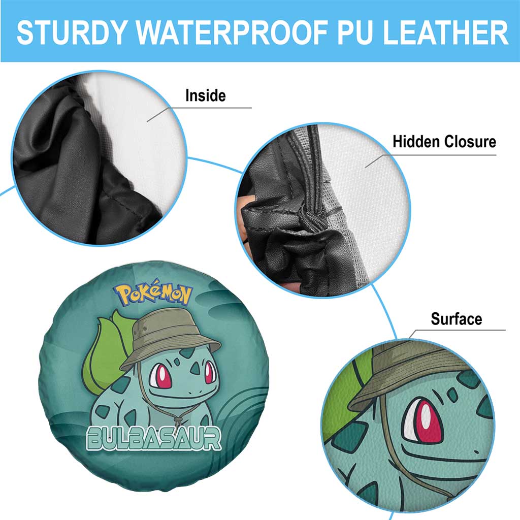 Bulbasaur Poké Spare Tire Cover Explorer Jungle Chibi Style