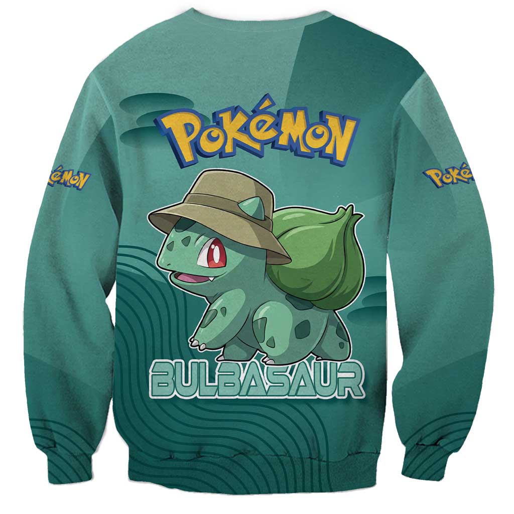 Bulbasaur Poké Sweatshirt Explorer Jungle Chibi Style