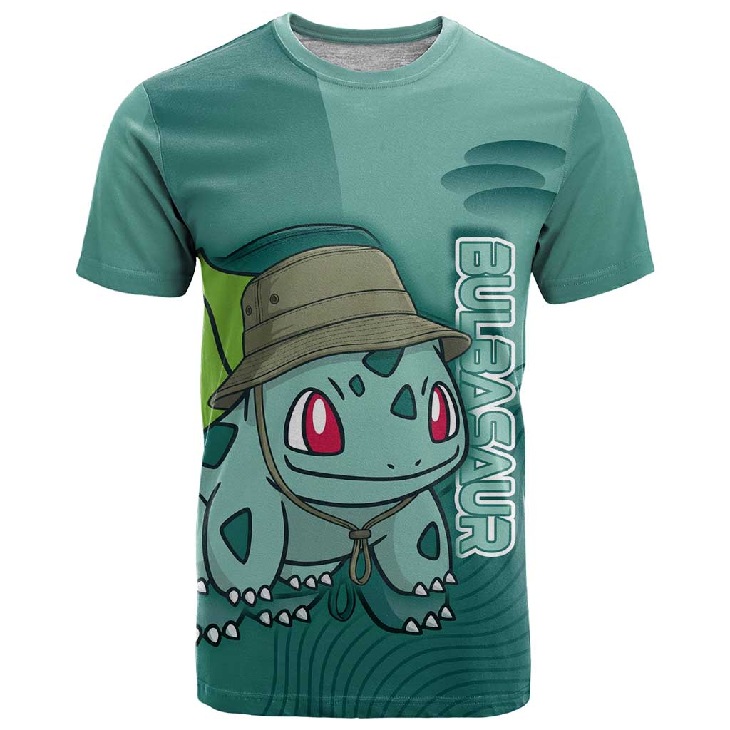 Bulbasaur Poké T Shirt Explorer Jungle Chibi Style