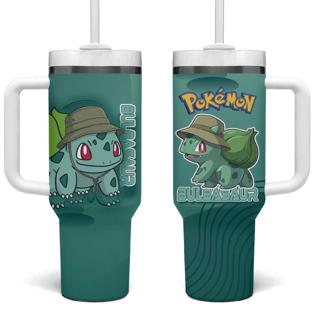 Bulbasaur Poké Tumbler With Handle Explorer Jungle Chibi Style