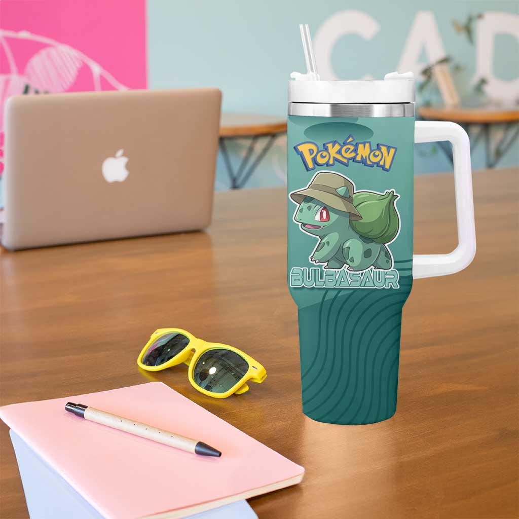 Bulbasaur Poké Tumbler With Handle Explorer Jungle Chibi Style