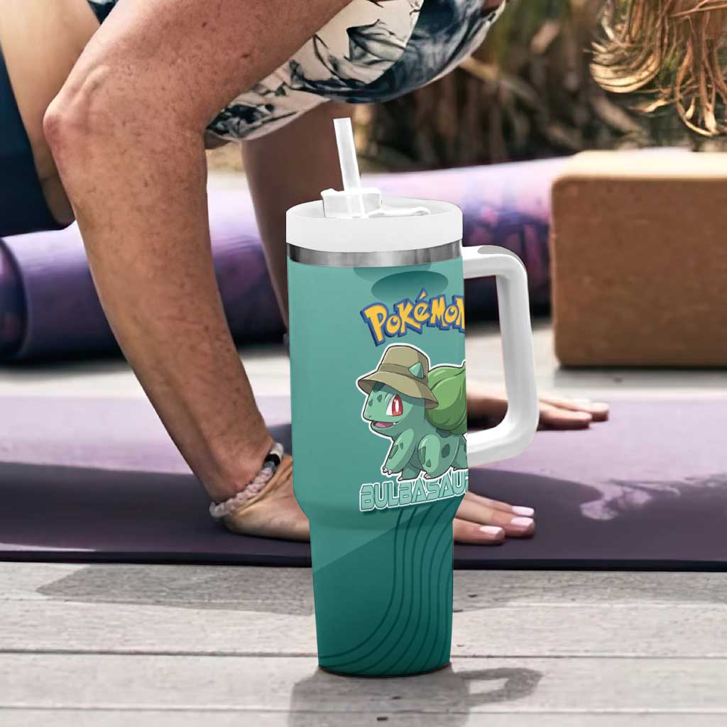 Bulbasaur Poké Tumbler With Handle Explorer Jungle Chibi Style