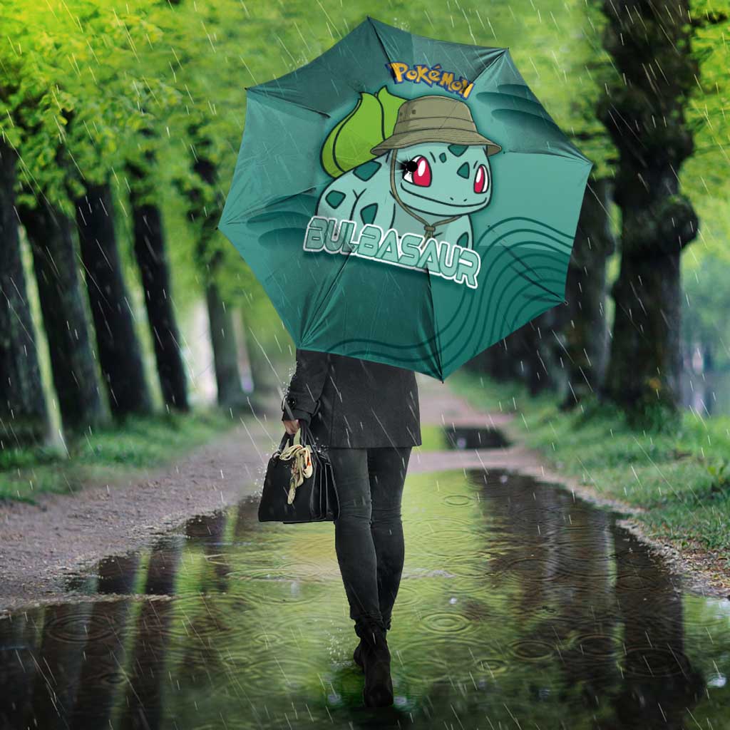 Bulbasaur Poké Umbrella Explorer Jungle Chibi Style