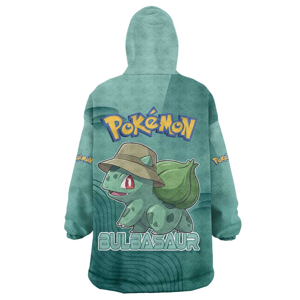 Bulbasaur Poké Wearable Blanket Hoodie Explorer Jungle Chibi Style