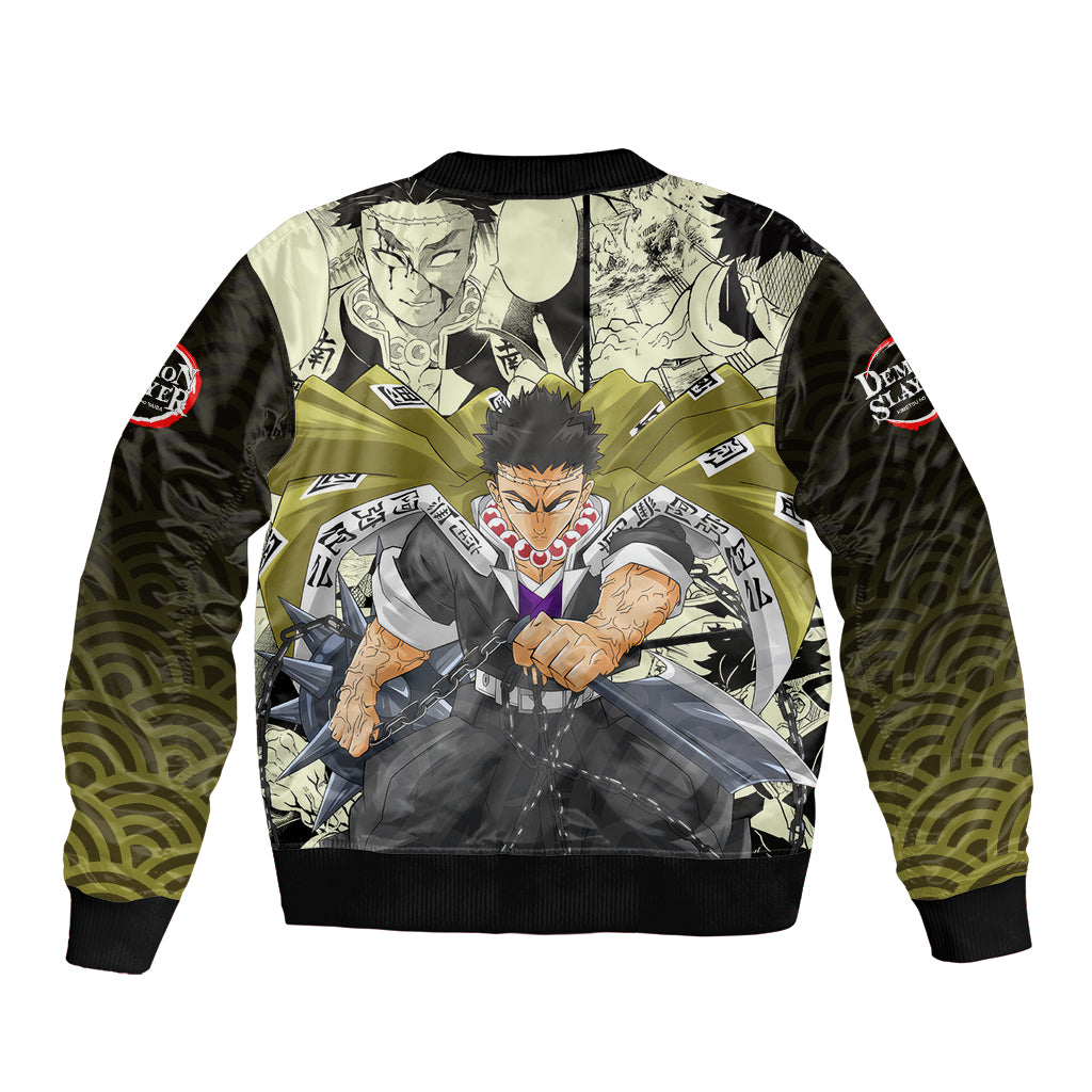 Gyomei Himejima Demon Slayer Bomber Jacket Anime Mix Manga Style